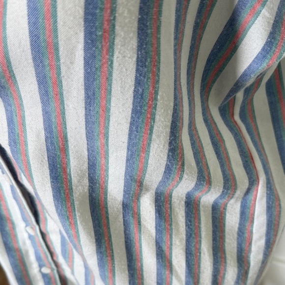 Marine Layer Talia Striped Short Sleeve Shirt - Picture 4 of 7